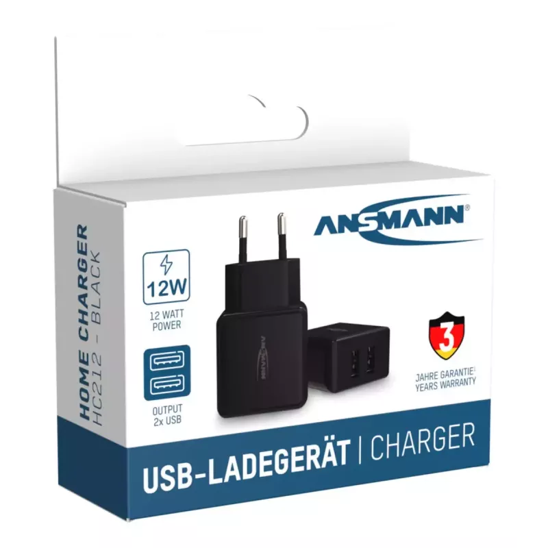 Charger Ansmann HC212 Universal Black AC Indoor