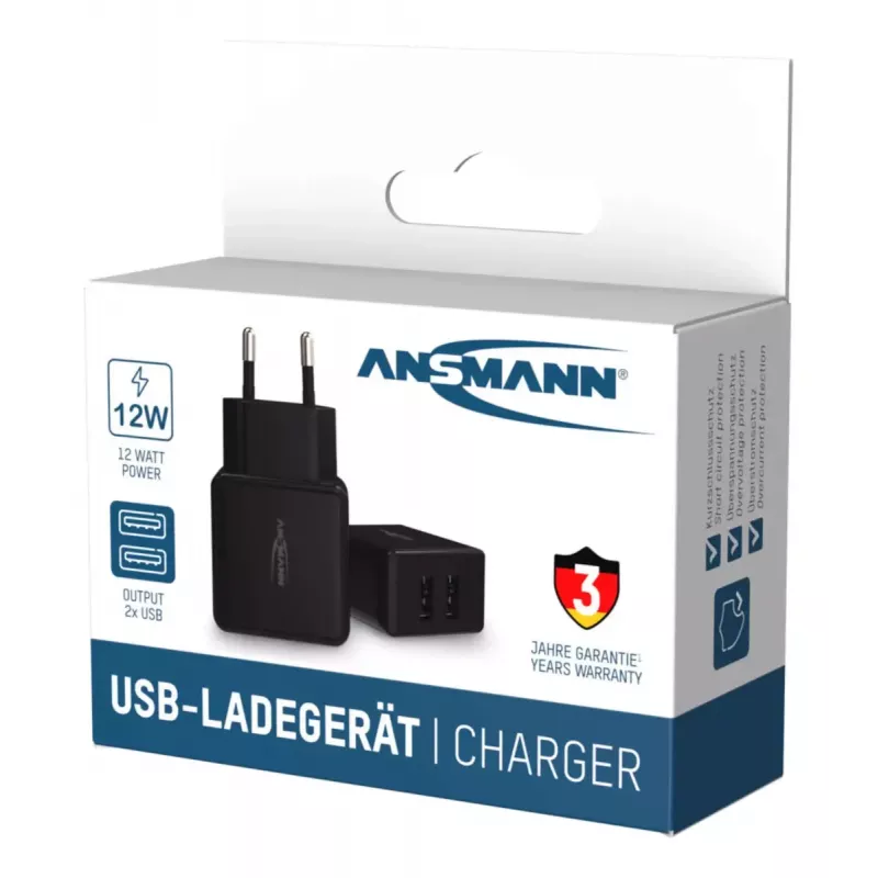 Charger Ansmann HC212 Universal Black AC Indoor
