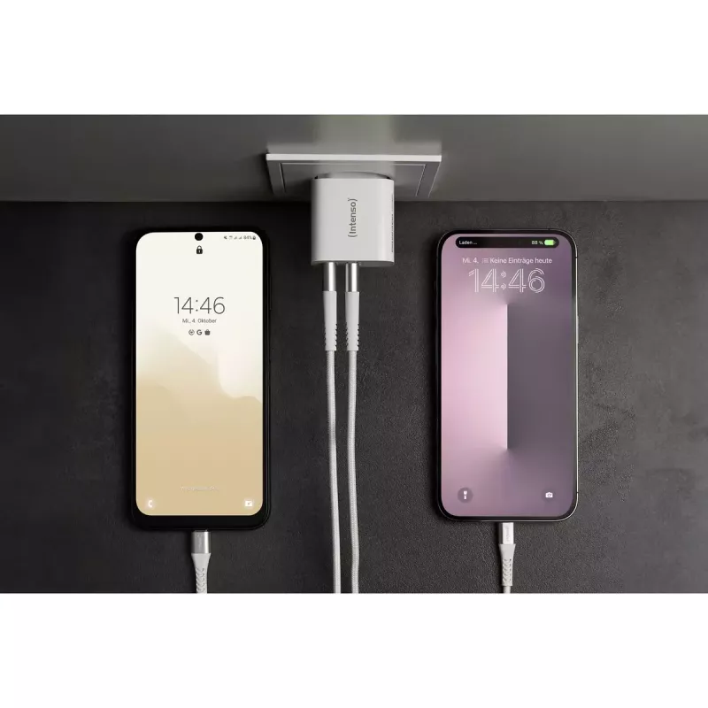 Indoor Charger Intenso POWER ADAPTER 2XUSB-A/7802412 Universal White AC