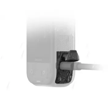 Port cover for Insta360 X5 — All-Weather USB Charging Cover, Black, 26.2×15.1×9.5 mm