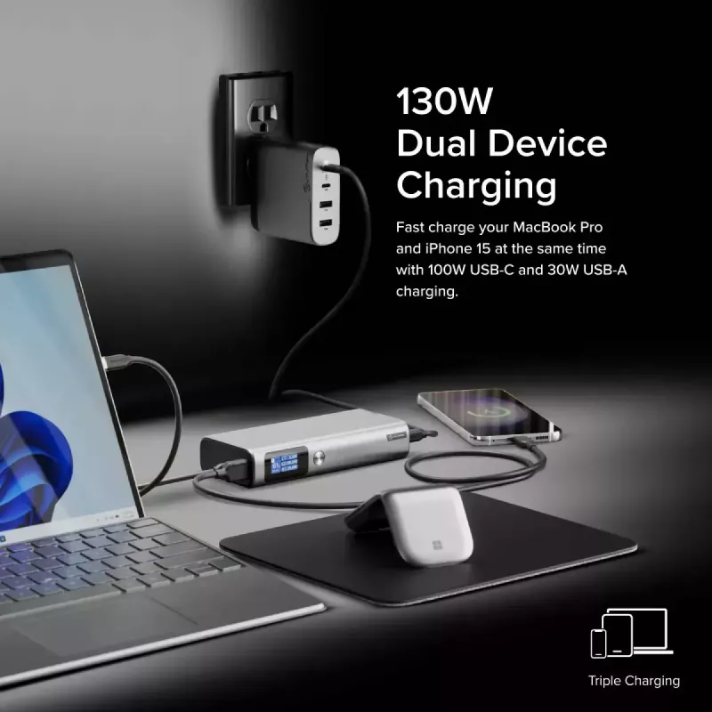 Power Bank ALOGIC Ruck 20000mAh, 130W USB Charging