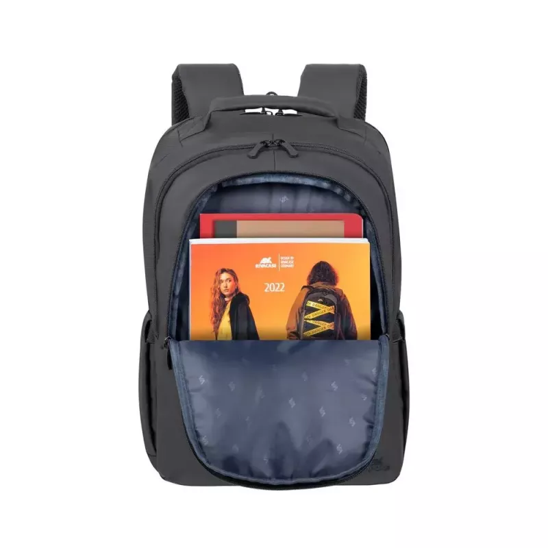 Casual backpack Rivacase Tegel Black Polyester Urban style
