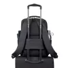 Casual backpack Rivacase Tegel Black Polyester Urban style
