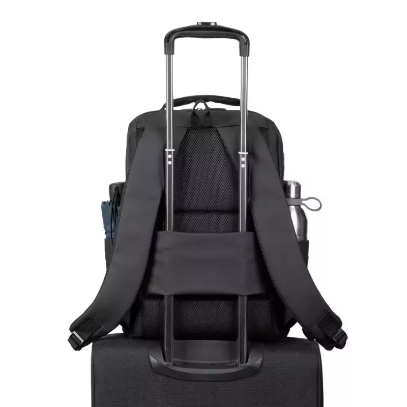 Casual backpack Rivacase Tegel Black Polyester Urban style