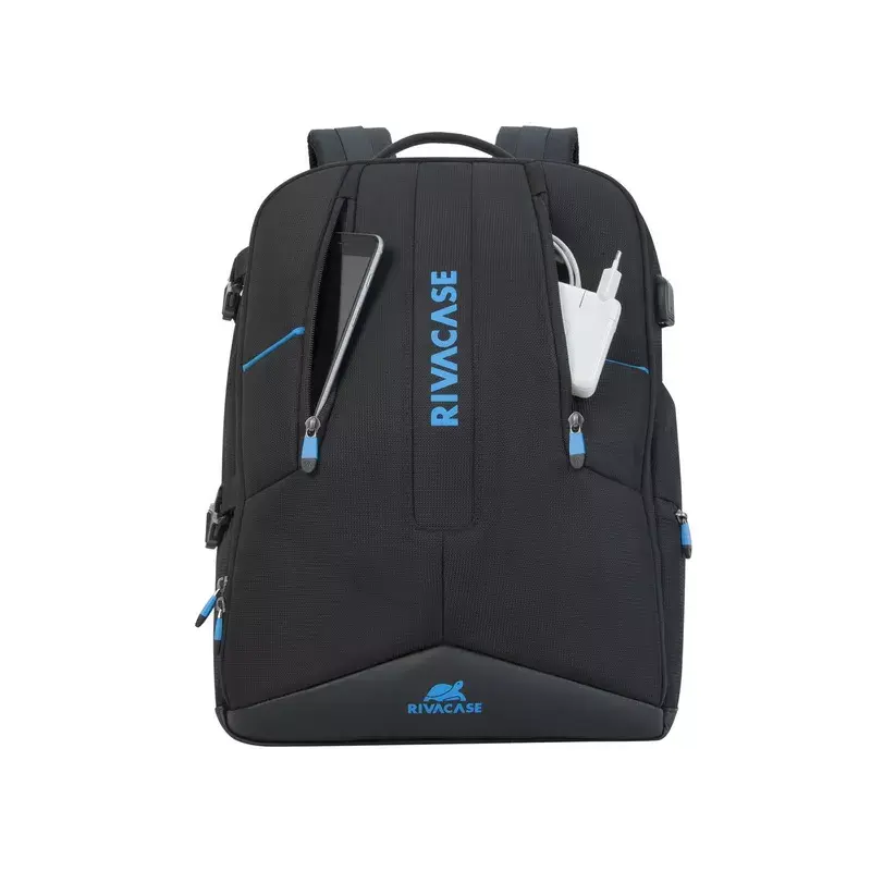 Backpack case Rivacase 7860 for 43.9 cm (17.3 inch) laptops, polyester, black/blue