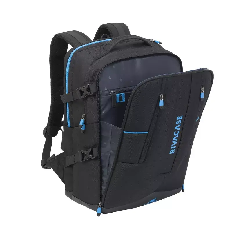 Backpack case Rivacase 7860 for 43.9 cm (17.3 inch) laptops, polyester, black/blue