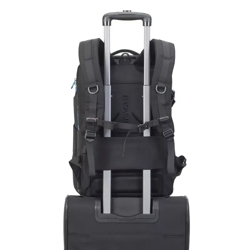 Backpack case Rivacase 7860 for 43.9 cm (17.3 inch) laptops, polyester, black/blue