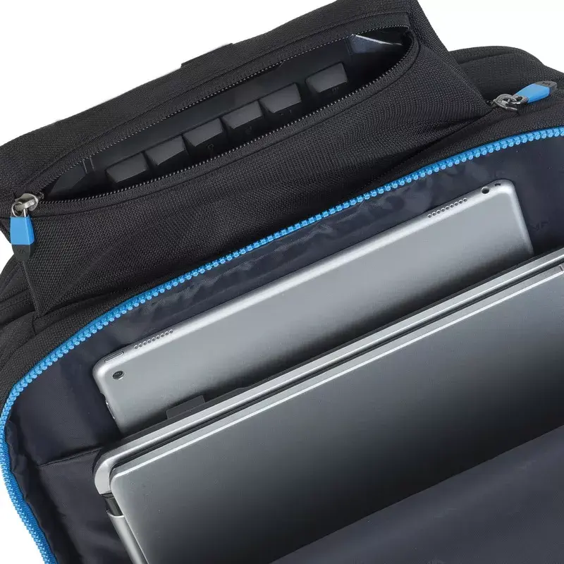 Backpack case Rivacase 7860 for 43.9 cm (17.3 inch) laptops, polyester, black/blue