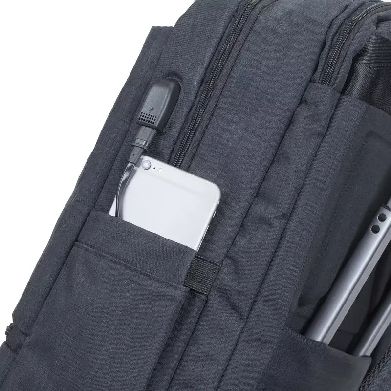 Backpack Rivacase 8365 for 17.3 inch laptops, polyester, black, 850 g