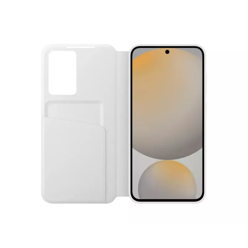 Wallet case Samsung Galaxy S24 FE 6.7 inch White 1 card pocket