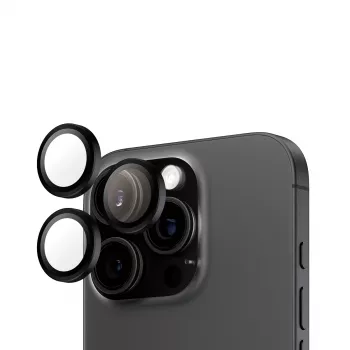PanzerGlass ® Hoops® Camera Lens Protector Black iPhone 16 Pro | 16 Pro Max