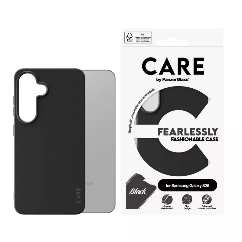 PanzerGlass CARE™ by ® Case Black Samsung Galaxy S25