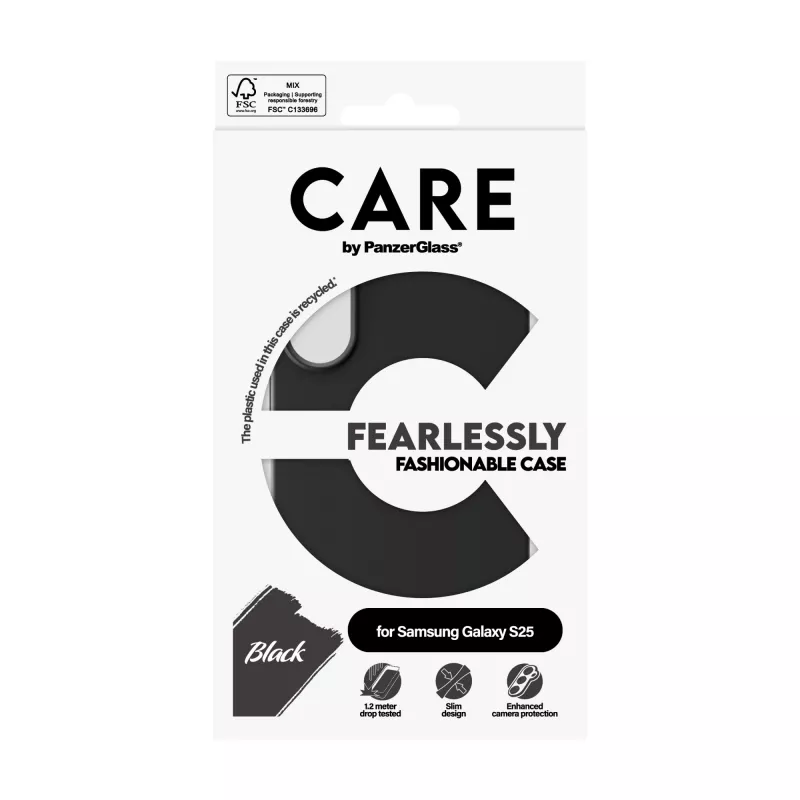 PanzerGlass CARE™ by ® Case Black Samsung Galaxy S25