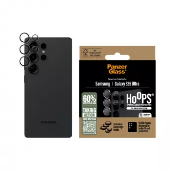 PanzerGlass ® Hoops® Camera Lens Protector Transparent Samsung Galaxy S25 Ultra