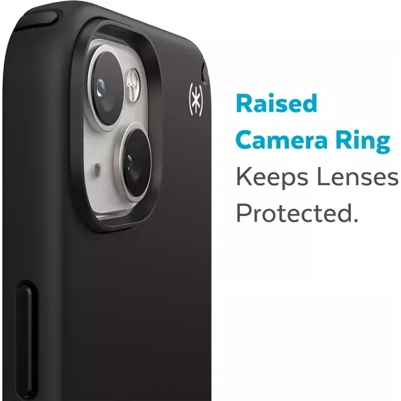 Speck Presidio2 Pro + MS Apple iPhone 14 Plus/15 Plus Black - with Microban Rugged Case