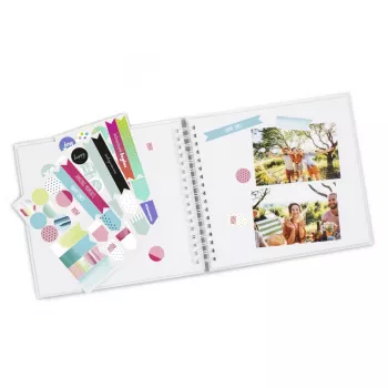 Photo Album Hama 00007293 White Spiral Binding 280x240 mm