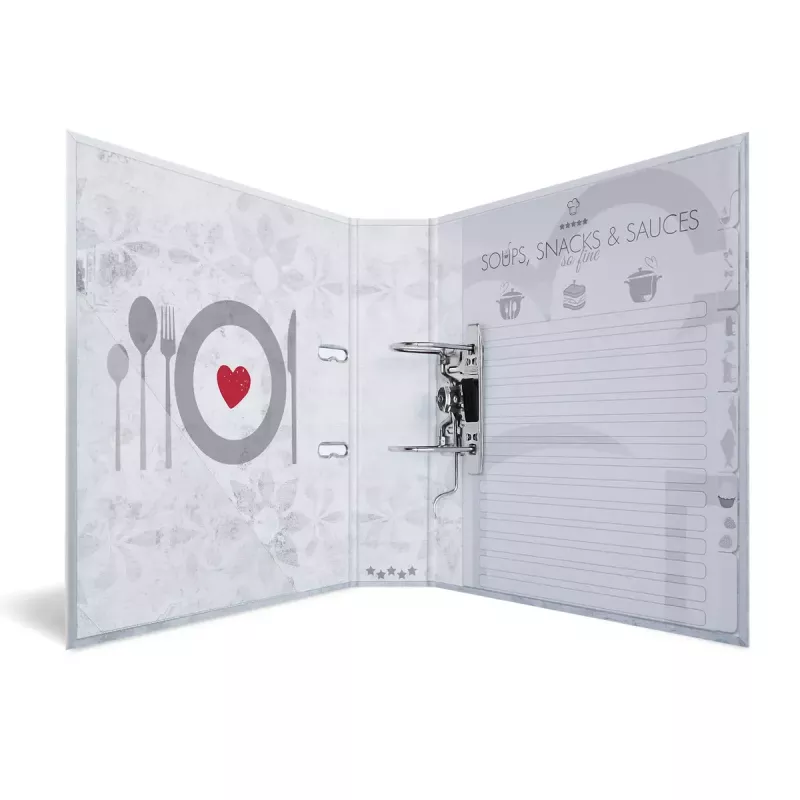 Ring Binder HERMA 19669 A4 D-ring Storage Gold Red White