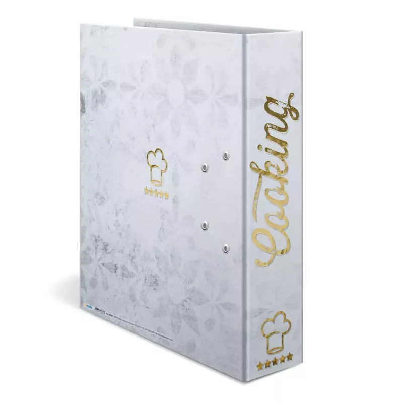 Ring Binder HERMA 19669 A4 D-ring Storage Gold Red White