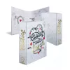 Ring Binder HERMA 19669 A4 D-ring Storage Gold Red White