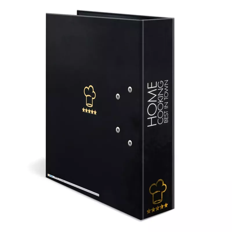 Ring Binder HERMA 19668 A4 Black Gold White D-ring Storage