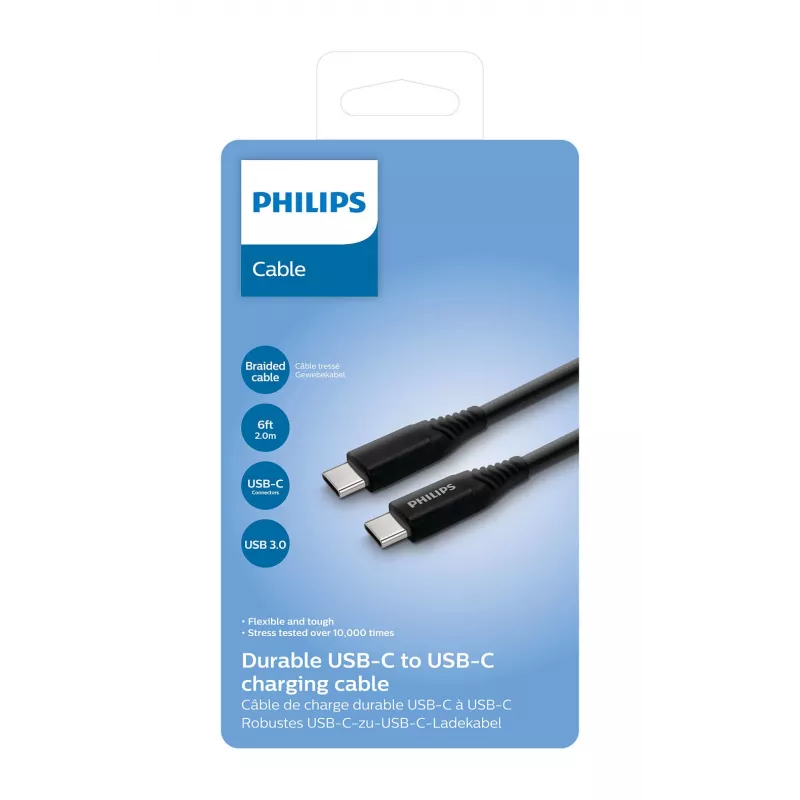 Philips PHIL-DLC5206C/00 USB cable 2 m USB C Black