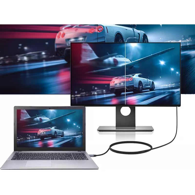 Conceptronic USB-C to HDMI Cable, Male to Male, 4K 60Hz, 2 m, USB Type-C, HDMI, Male, Male, Straight
