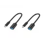 Conceptronic ABBY11B USB-C to USB-A OTG Adapter 2-Pack, 20cm