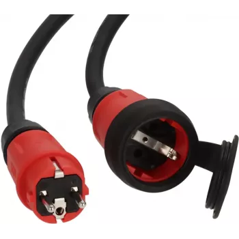 Power Extension Brennenstuhl 9161050110 5m 1 AC Outlet Indoor Outdoor Black Red