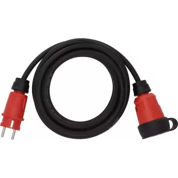 Power Extension Brennenstuhl 9161050110 5m 1 AC Outlet Indoor Outdoor Black Red