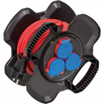 Power Extension Brennenstuhl 1169710100 10m 3 AC Outlets Outdoor Black Red