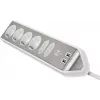 Power Extension Brennenstuhl 1153590620 2m 6 AC Outlets Indoor Silver White
