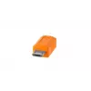 USB Cable Tether Tools CUC2515-ORG 4.6m USB C Micro-USB B Orange