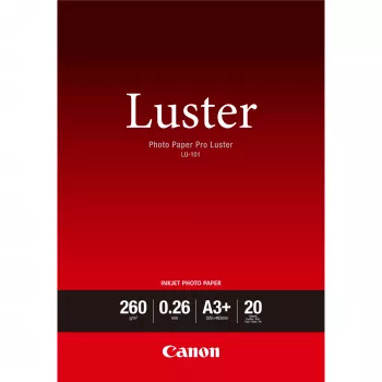 Photo Paper, Canon, LU-101 Luster Photo Paper Pro A3 Plus - 20 Sheets