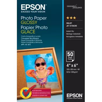 Photo Paper Glossy Epson C13S042547 10x15cm 50 sheets