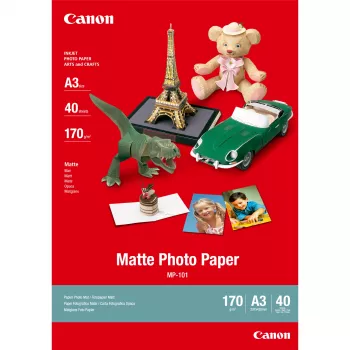 Canon MP-101 Matte Photo Paper A3 - 40 Sheets, 170 g/m², A3 (297 x 420 mm), 40 sheets
