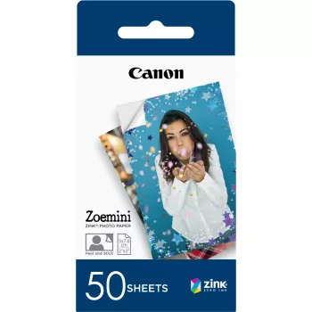 Canon ZINK™ 2“x3” Photo Paper x50 sheets, 5x7.6 cm, 2x3 inch, White, 50 sheets