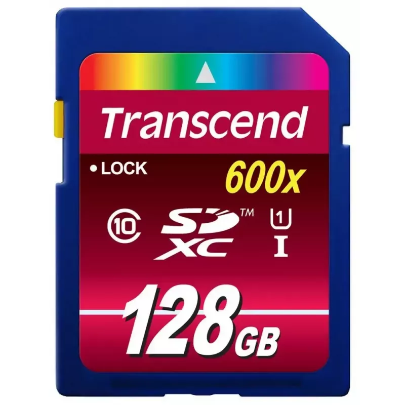Flash Memory Transcend 128GB SDXC UHS-I 600x TS128GSDXC10U1