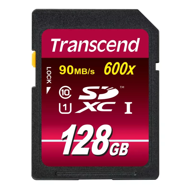 Flash Memory Transcend 128GB SDXC UHS-I 600x TS128GSDXC10U1