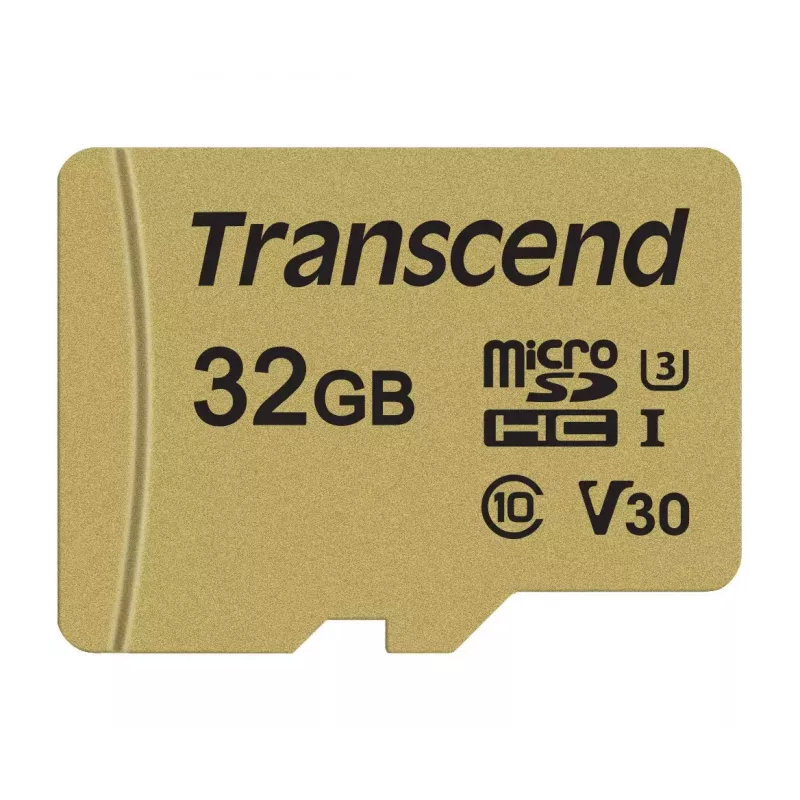 Flash Memory Transcend 32GB MicroSDHC UHS-I 500S