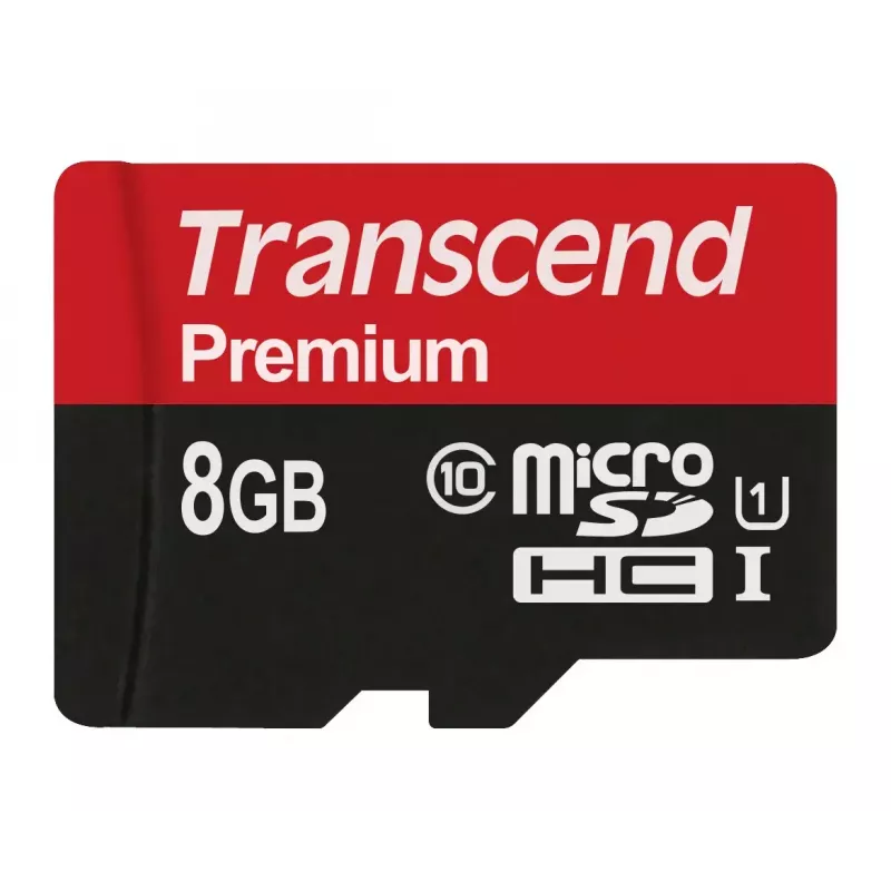 Flash Memory Transcend 8GB MicroSDHC Class 10 UHS-I TS8GUSDCU1