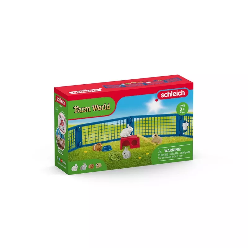 Rabbit and guinea pig hutch Schleich FARM WORLD 42500