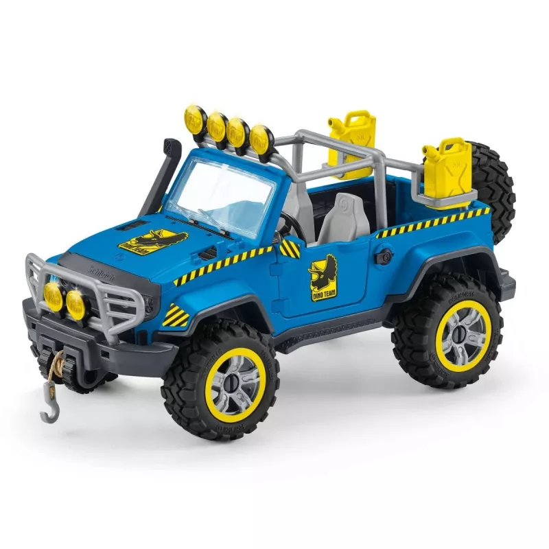 schleich Dinosaurs Off-road vehicle with dino outpost, Dinosaurs and volcano, Research station, 4 yr(s), Multicolour, Plastic