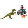 schleich Dinosaurs Quad escape from Velociraptor, Dinosaurs and volcano, Research station, 4 yr(s), Multicolour, Plastic
