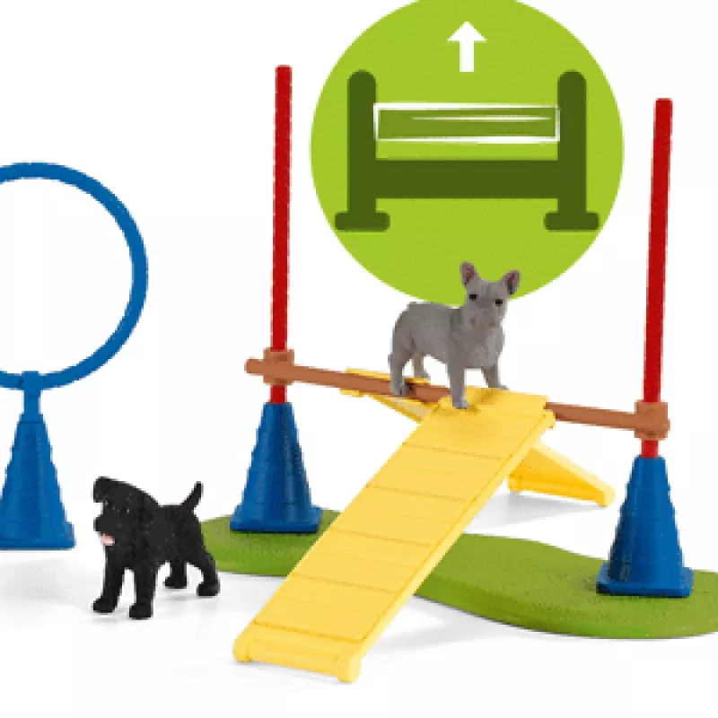 schleich Farm Life Puppy Agility Training, Farm World, 3 yr(s), Multicolour