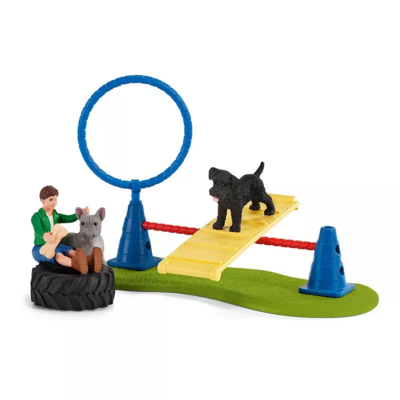 schleich Farm Life Puppy Agility Training, Farm World, 3 yr(s), Multicolour
