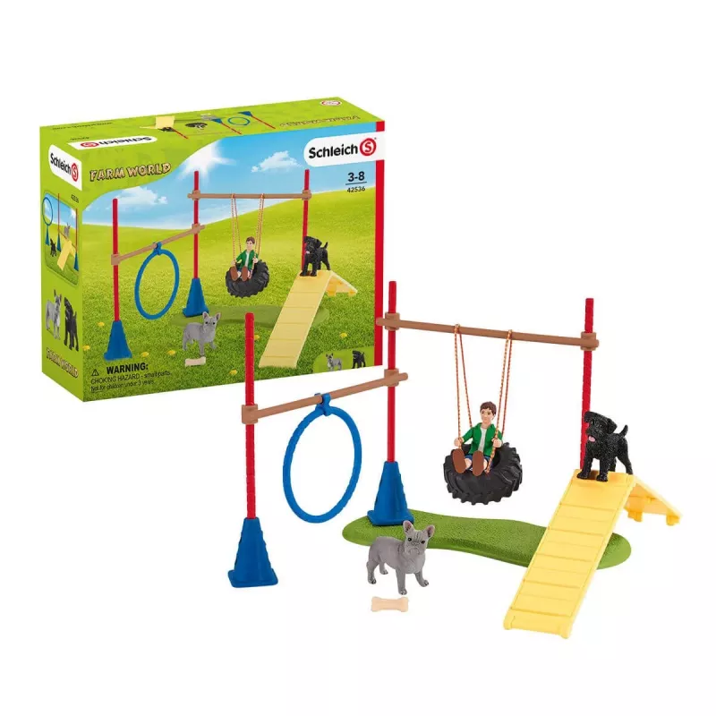 schleich Farm Life Puppy Agility Training, Farm World, 3 yr(s), Multicolour