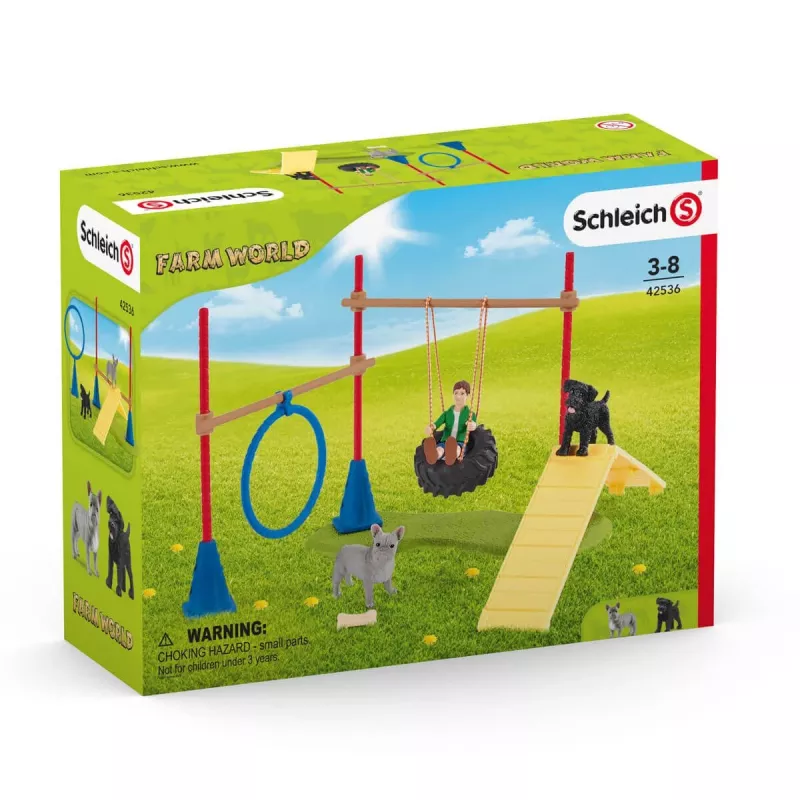 schleich Farm Life Puppy Agility Training, Farm World, 3 yr(s), Multicolour