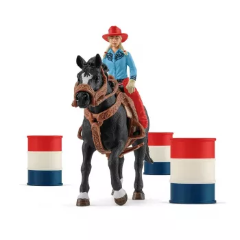 schleich Cowgirl Barrel Racing Fun, 3 yr(s), Multicolour