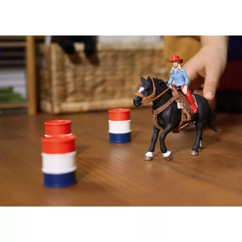 schleich Cowgirl Barrel Racing Fun, 3 yr(s), Multicolour