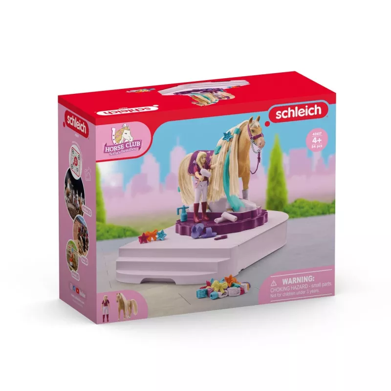schleich HORSE CLUB Sofia’s Beauties Horse Grooming Station, Brushable hair, Horses, 3 yr(s), Multicolour